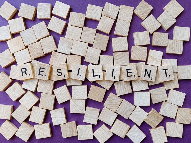 resilient in Scrabble letters